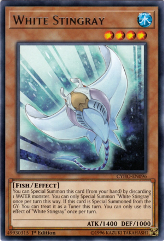 White Stingray - CYHO-EN096 - Rare - 1st Edition