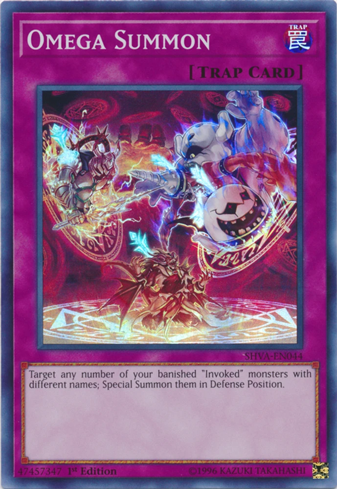 Omega Summon - SHVA-EN044 Super Rare 1st Edition