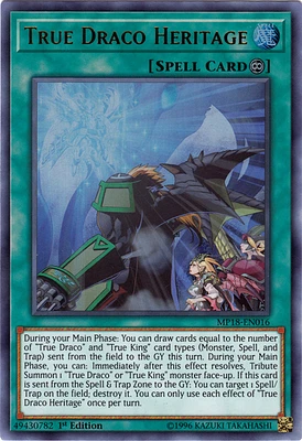 True Draco Heritage - MP18-EN016 - Ultra Rare - 1st Edition