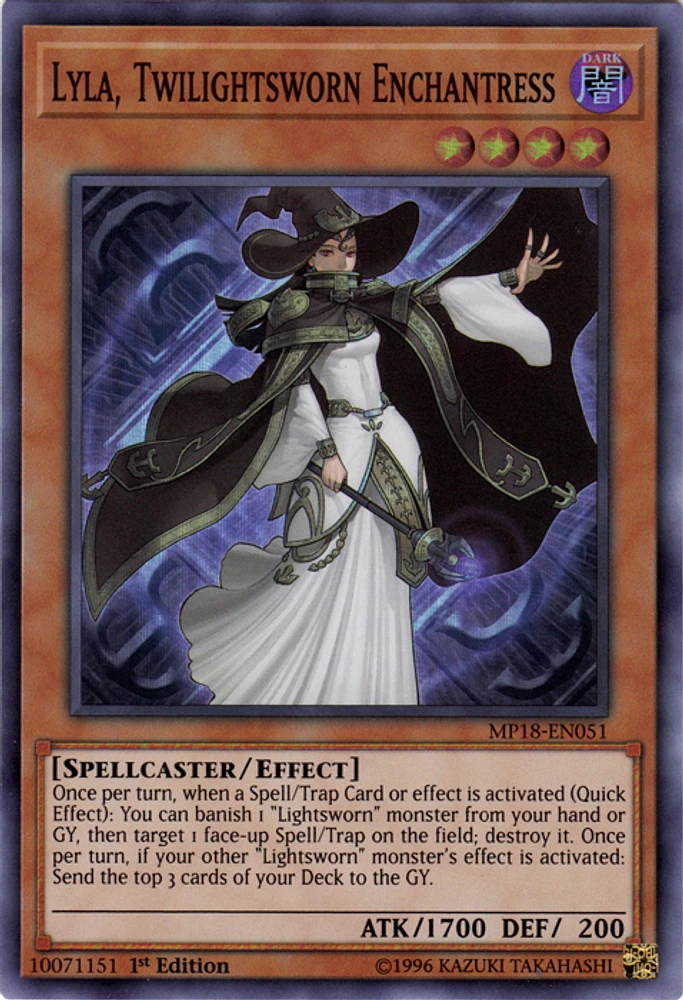 Lyla, Twilightsworn Enchantress - MP18-EN051 - Super Rare - 1st Edition