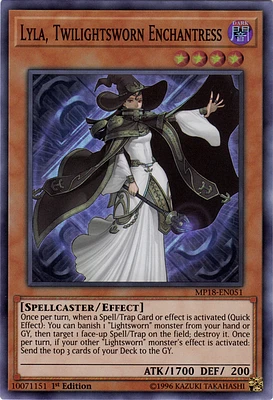 Lyla, Twilightsworn Enchantress - MP18-EN051 - Super Rare - 1st Edition