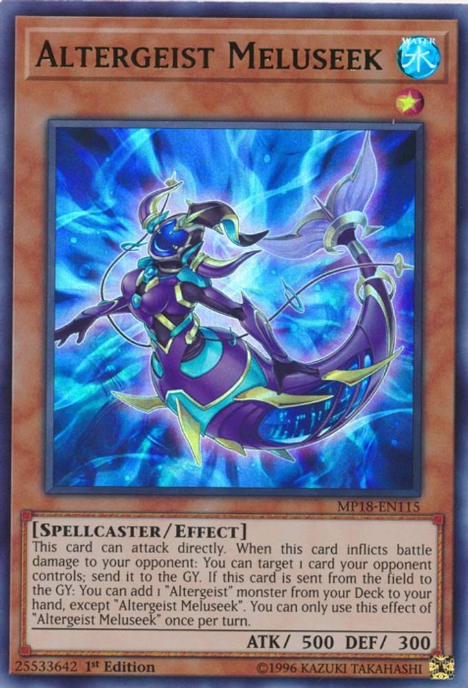 Altergeist Meluseek - MP18-EN115 - Ultra Rare - 1st Edition