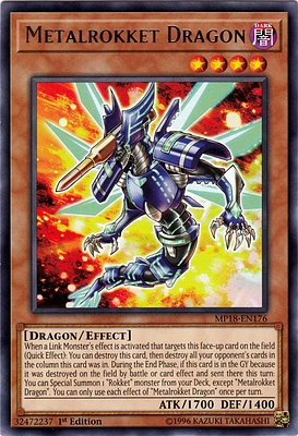 Metalrokket Dragon - MP18-EN176 - Rare - 1st Edition