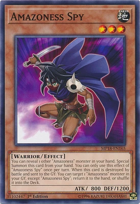 Amazoness Spy - MP18-EN165 - Common - 1st Edition