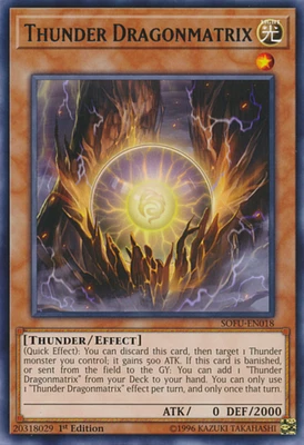 Thunder Dragonmatrix - SOFU-EN018 - Rare - 1st Edition