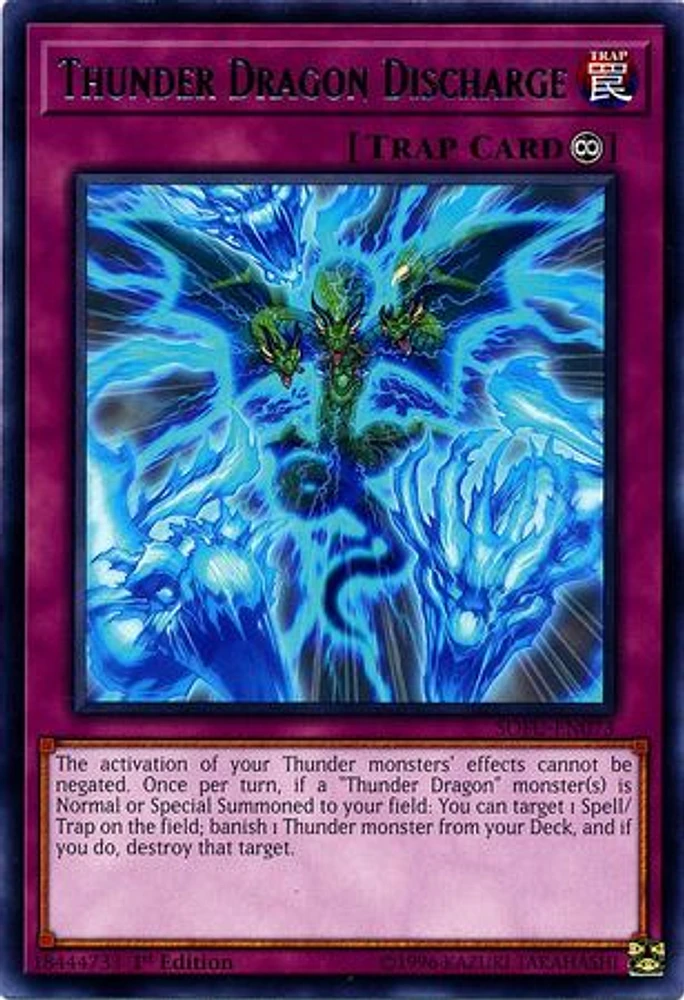 Thunder Dragon Discharge - SOFU-EN073 - Rare