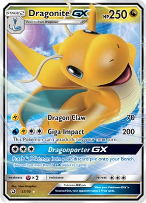 Dragonite GX - 37/70 - Ultra Rare