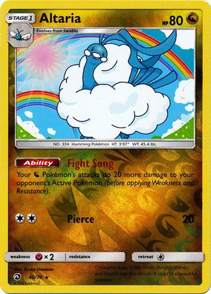 Altaria - 40/70 - Holo Rare -Reverse Holo