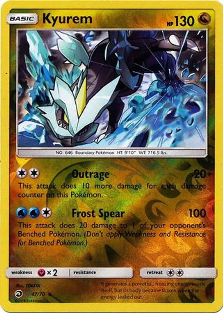 Kyurem - 47/70 - Holo Rare - Reverse Holo