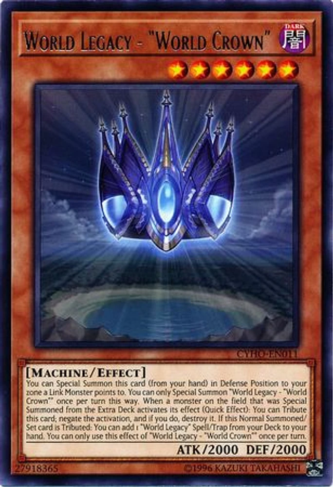 World Legacy - Crown CYHO-EN011 Rare Unlimited Edition