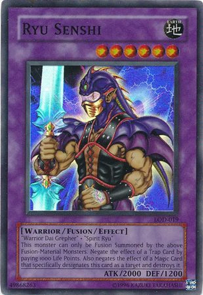 Ryu Senshi - LOD-019 - Super Rare - Unlimited Edition