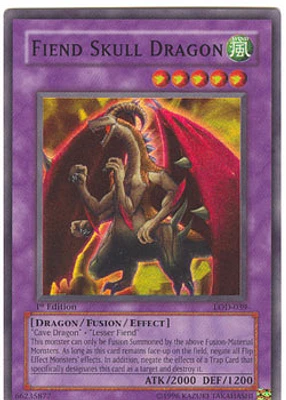 Fiend Skull Dragon - LOD-039 - Super Rare - 1st Edition