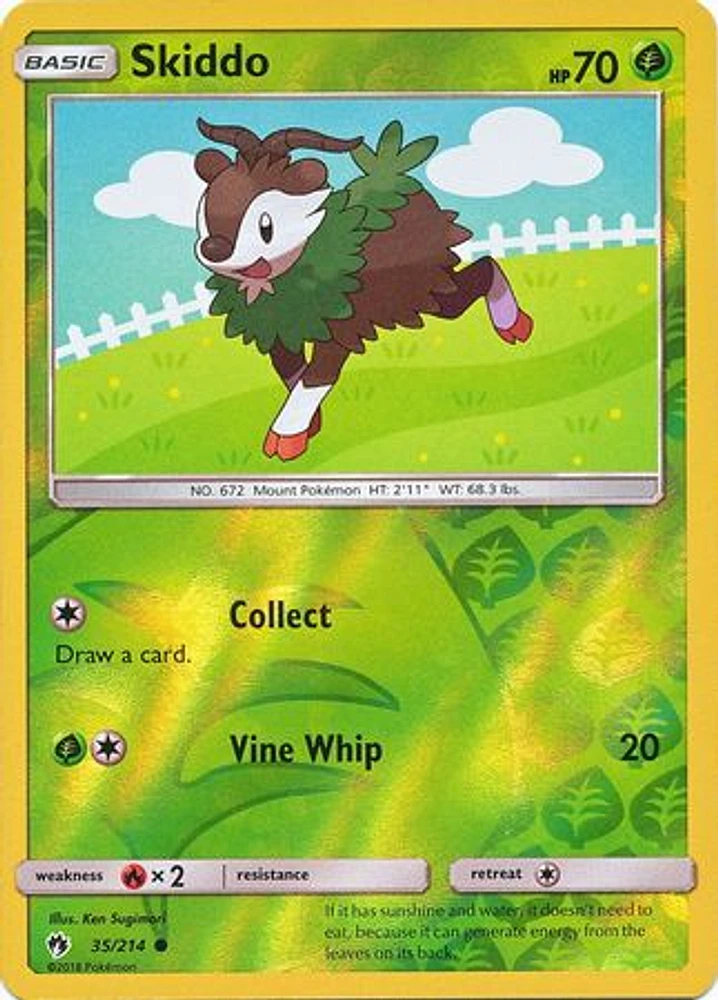 Skiddo - 35/214 - Common - Reverse Holo