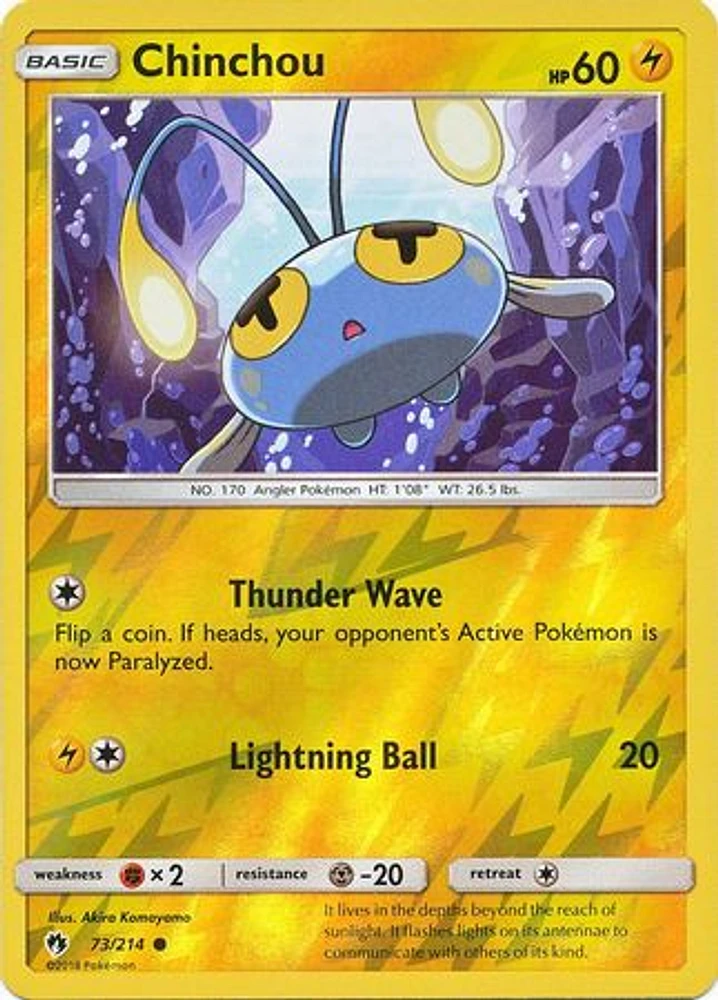 Chinchou - 73/214 - Common - Reverse Holo