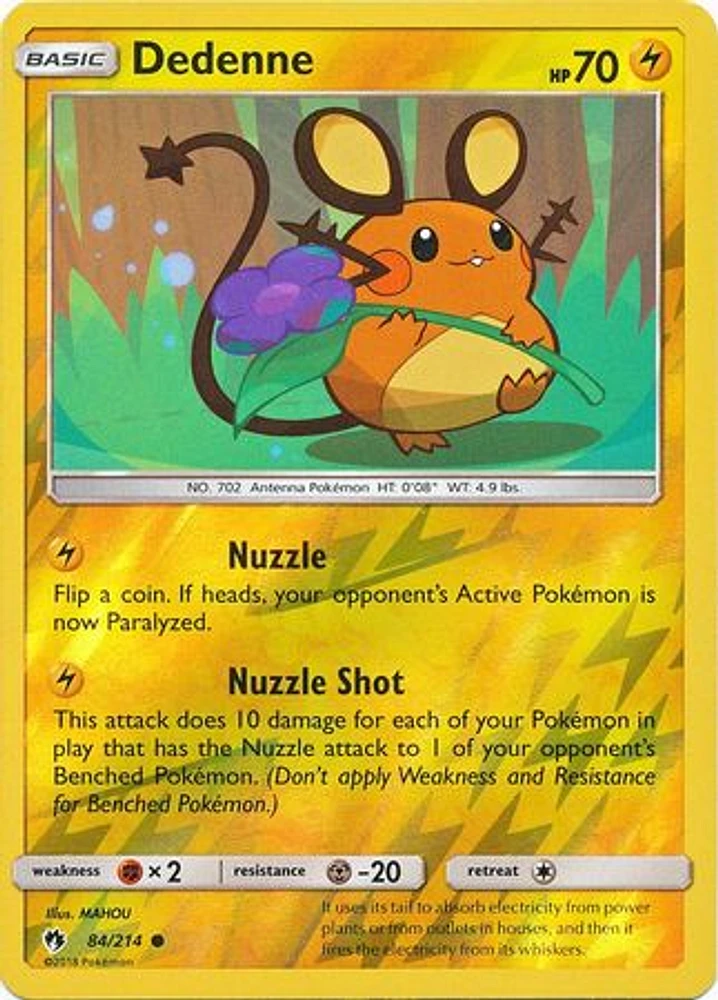 Dedenne - 84/214 - Common - Reverse Holo