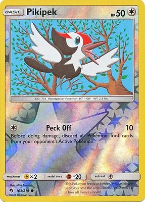 Pikipek - 163/214 - Common - Reverse Holo