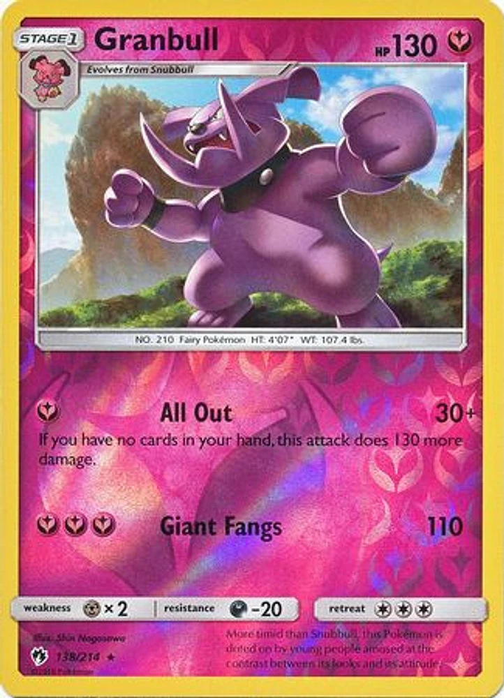 Granbull - 138/214 - Rare - Reverse Holo