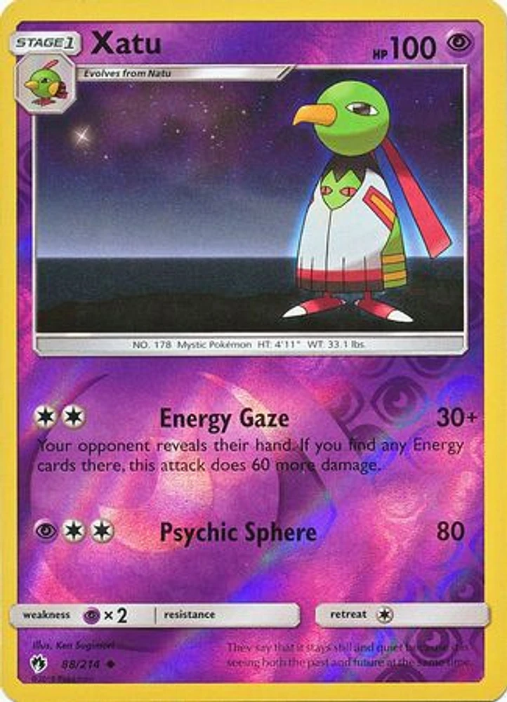 Xatu - 88/214 - Uncommon - Reverse Holo