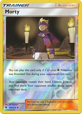 Morty - 186/214 - Uncommon - Reverse Holo