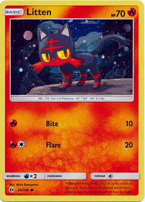 Litten - 24/149 - Promo - Cosmos Holo - Incineroar GX Premium Collection Exclusive