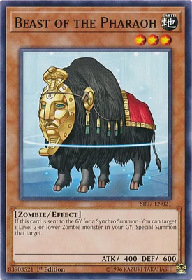 Beast of the Pharaoh - SR07-EN021 - Common - 1st Edition