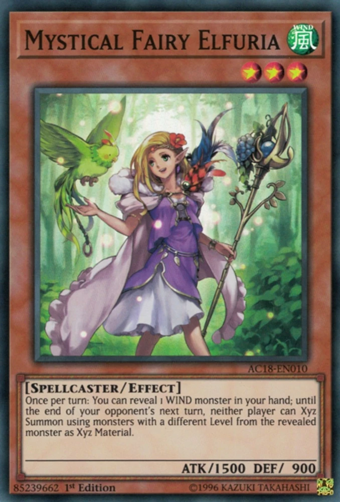 Mystical Fairy Elfuria - AC18-EN010 - Super Rare - 1st Edition