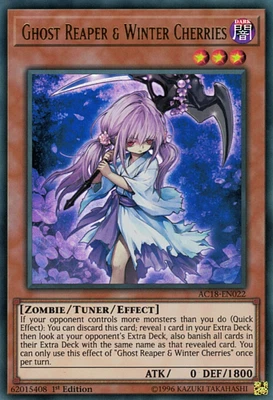 Ghost Reaper & Winter Cherries - AC18-EN022 - Ultra Rare - 1st Edition