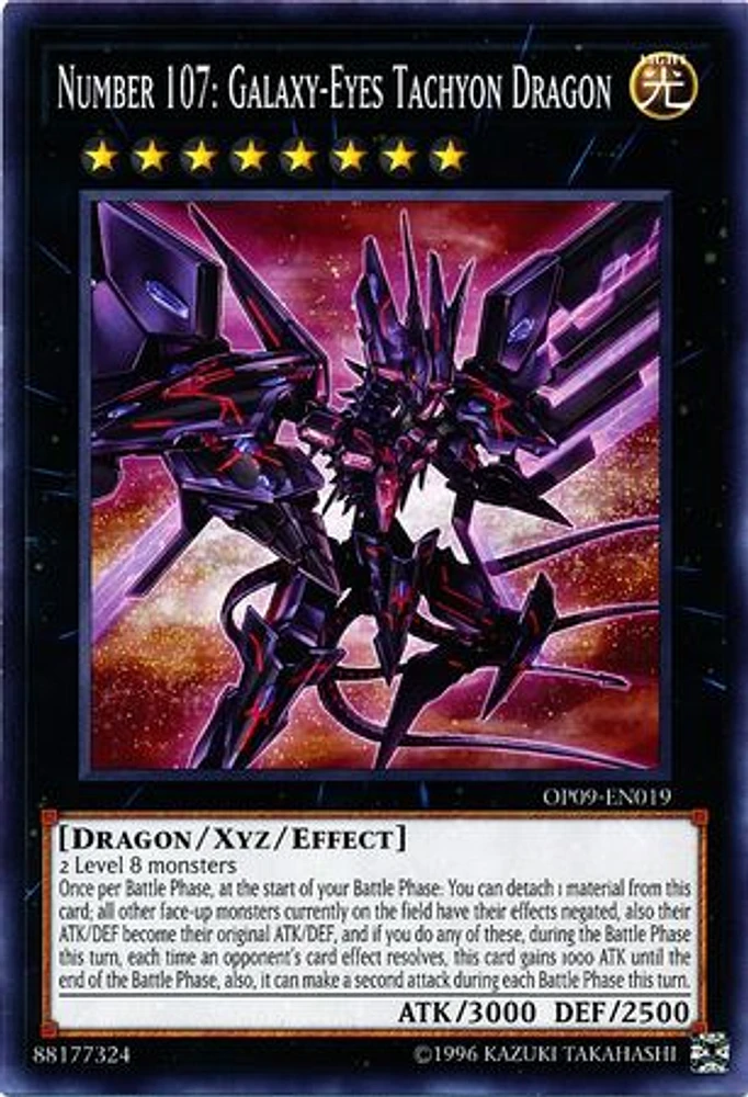 Number 107: Galaxy-Eyes Tachyon Dragon - OP09-EN019 - Common - Unlimited