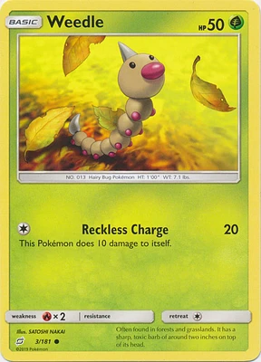 Weedle - 3/181 - Common