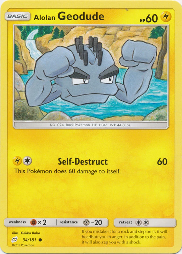 Alolan Geodude - 34/181 - Common