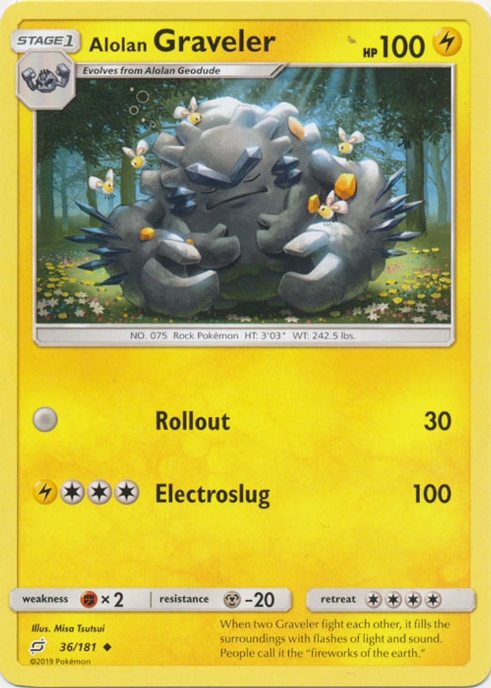 Alolan Graveler - 36/181 - Uncommon