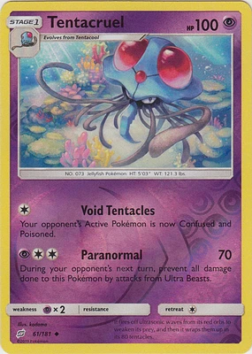 Tentacruel - 61/181 - Uncommon - Reverse Holo