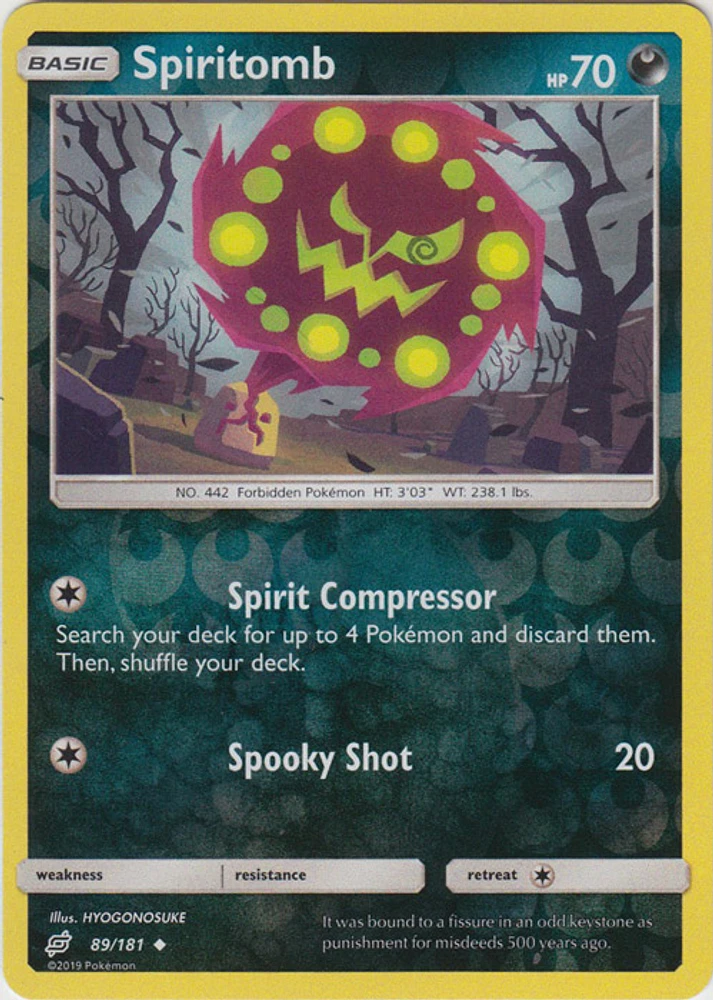 Spiritomb - 89/181 Uncommon Reverse Holo