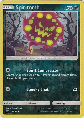 Spiritomb - 89/181 Uncommon Reverse Holo