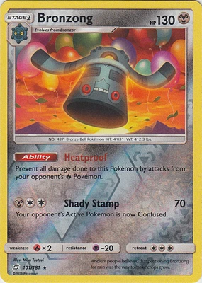 Bronzong - 101/181 Rare Reverse Holo