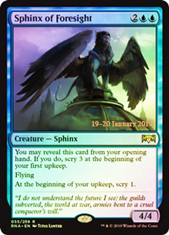 Sphinx of Foresight - Foil Prerelease Promo