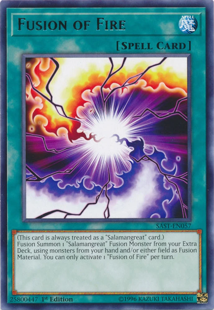 Fusion of Fire - SAST-EN057 - Rare - 1st Edition