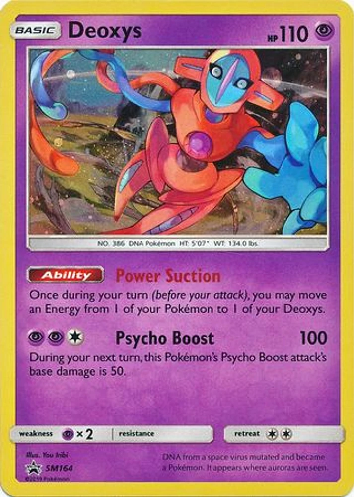 Deoxys - SM164 - Holo - SM Black Star Promos