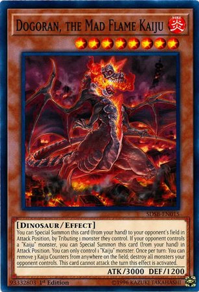 Dogoran, the Mad Flame Kaiju - SDSB-EN015 - Common - 1st Edition