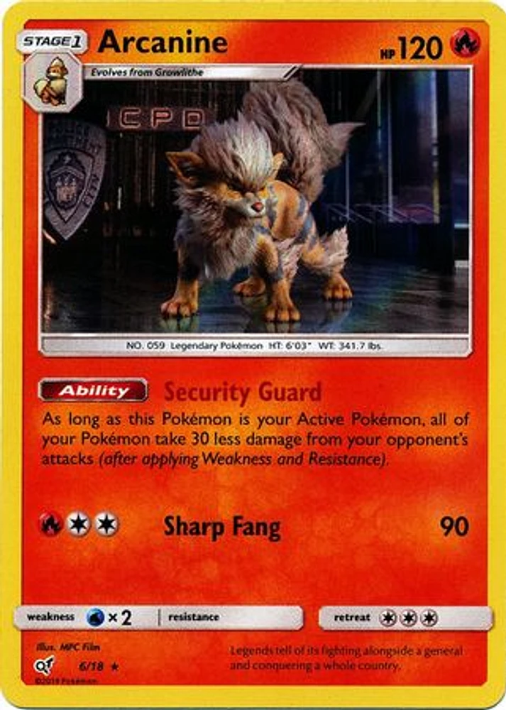 Arcanine - 6/18 - Rare