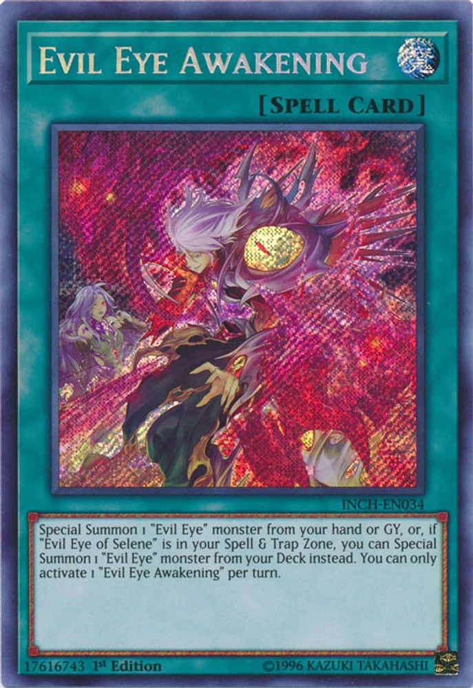 Evil Eye Awakening - INCH-EN034 - Secret Rare - 1st Edition