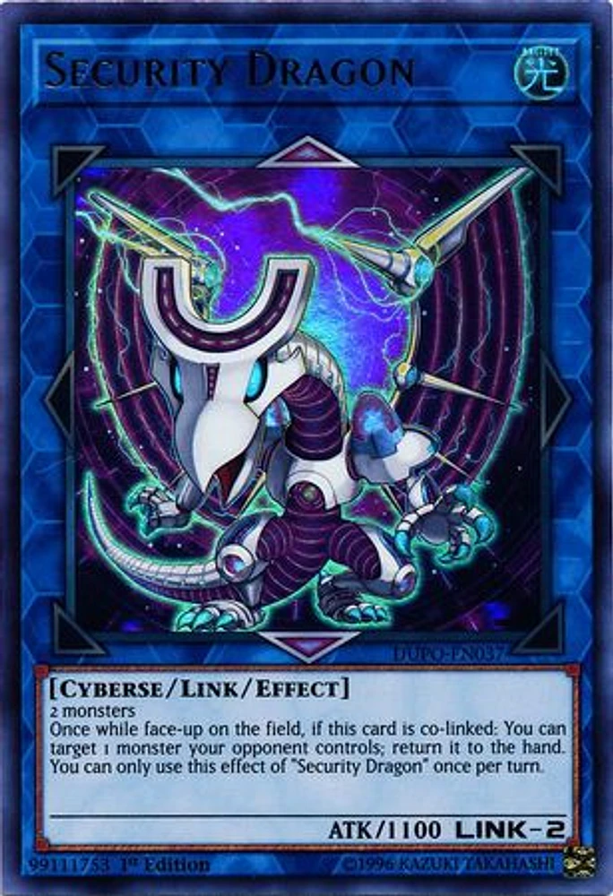 Security Dragon - DUPO-EN037 - Ultra Rare - 1st Edition