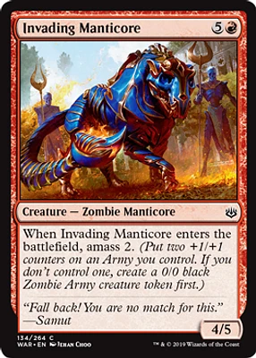 Invading Manticore - Foil