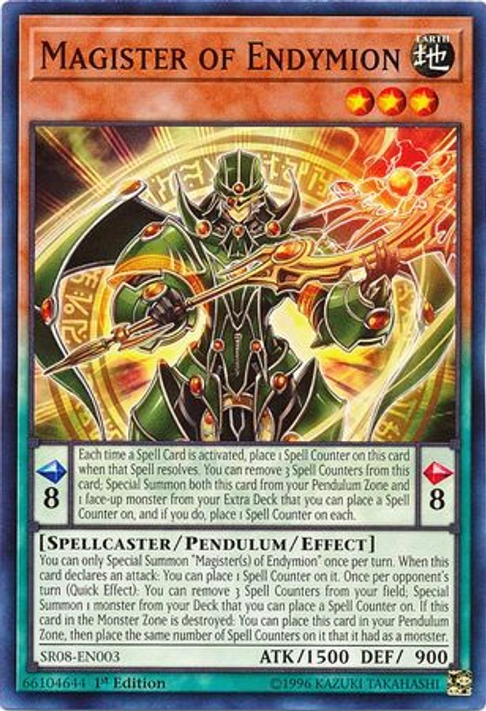 Magister of Endymion - SR08-EN003 - Common - 1st Edition