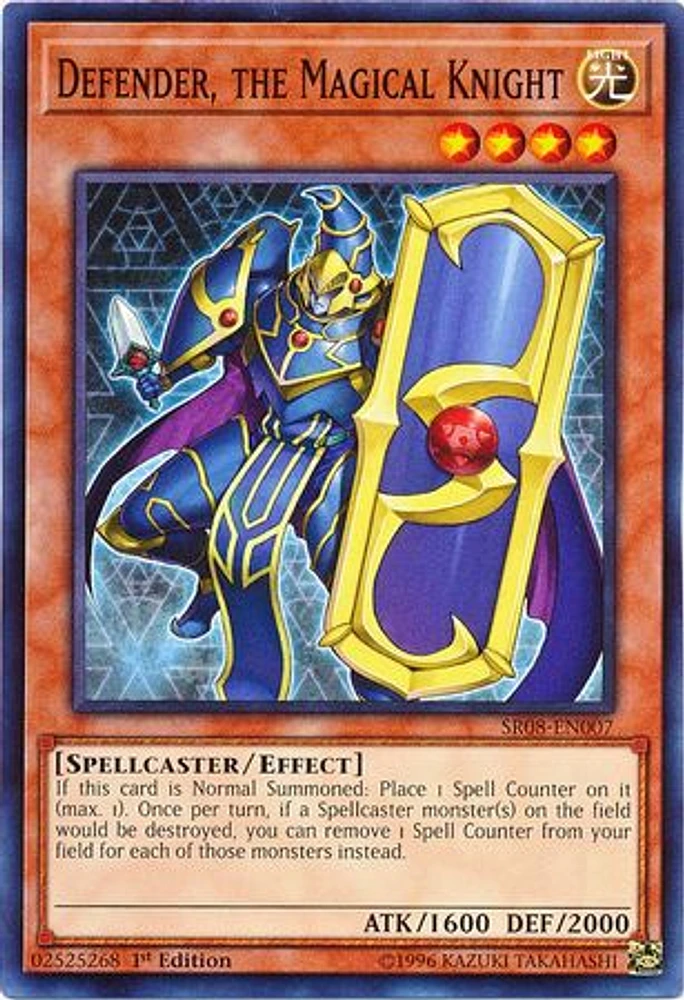 Defender, the Magical Knight - SR08-EN007 - Common - 1st Edition