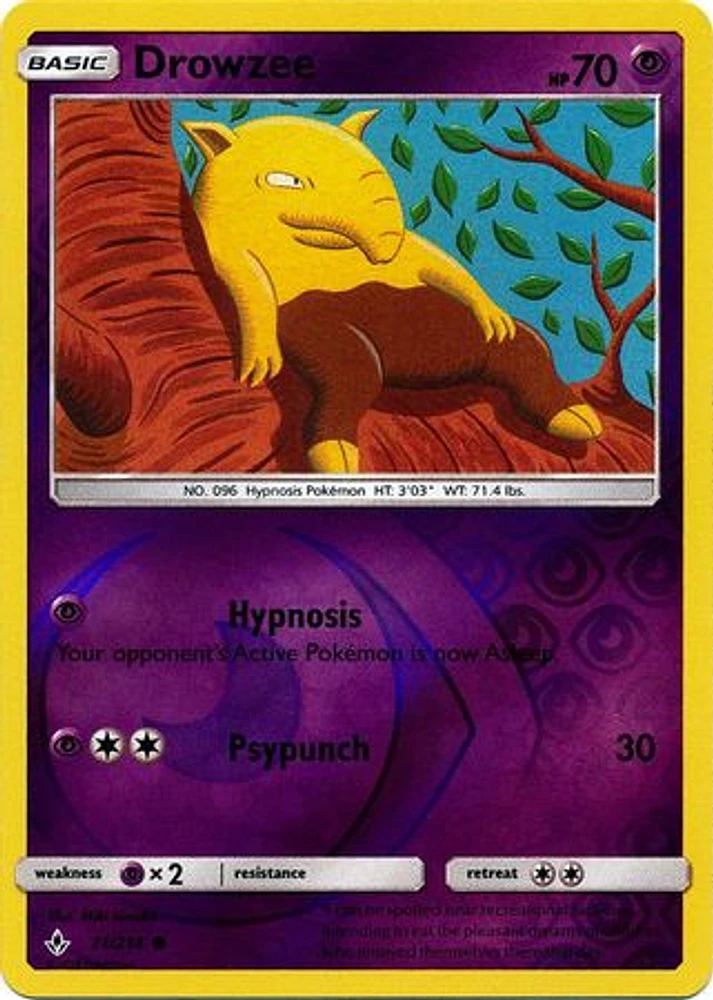 Drowzee - 71/214 - Common - Reverse Holo