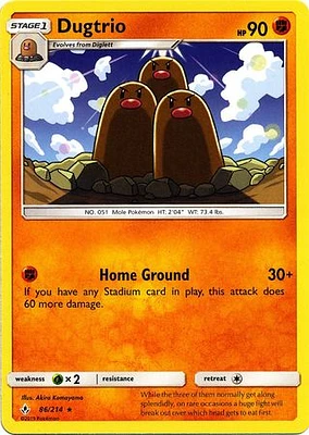 Dugtrio - 86/214 - Rare