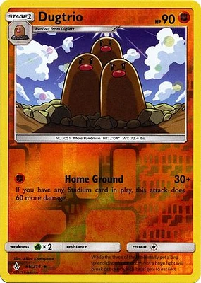 Dugtrio - 86/214 - Rare - Reverse Holo