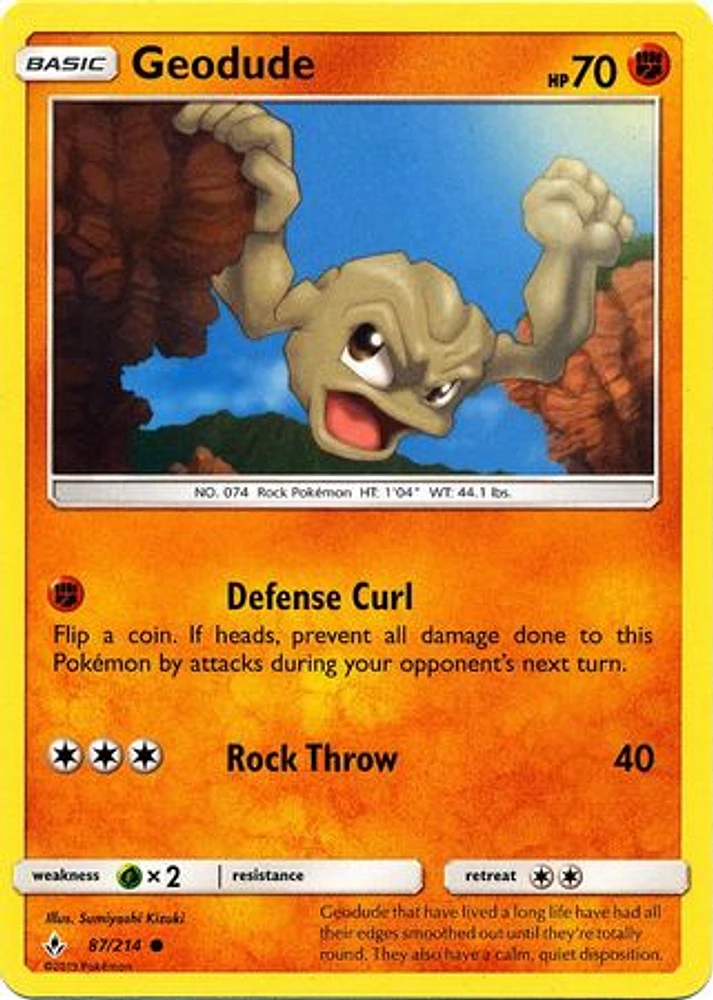 Geodude - 87/214 - Common