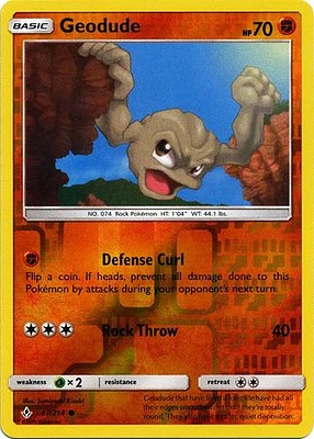 Geodude - 87/214 - Common - Reverse Holo